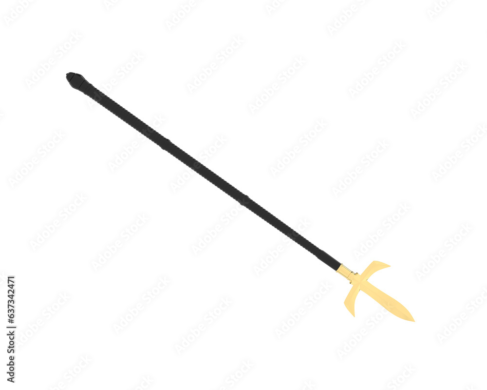 Medieval weapon isolated on transparent background. 3d rendering - illustration Medieval weapon isolated on transparent background. 3d rendering - illustration