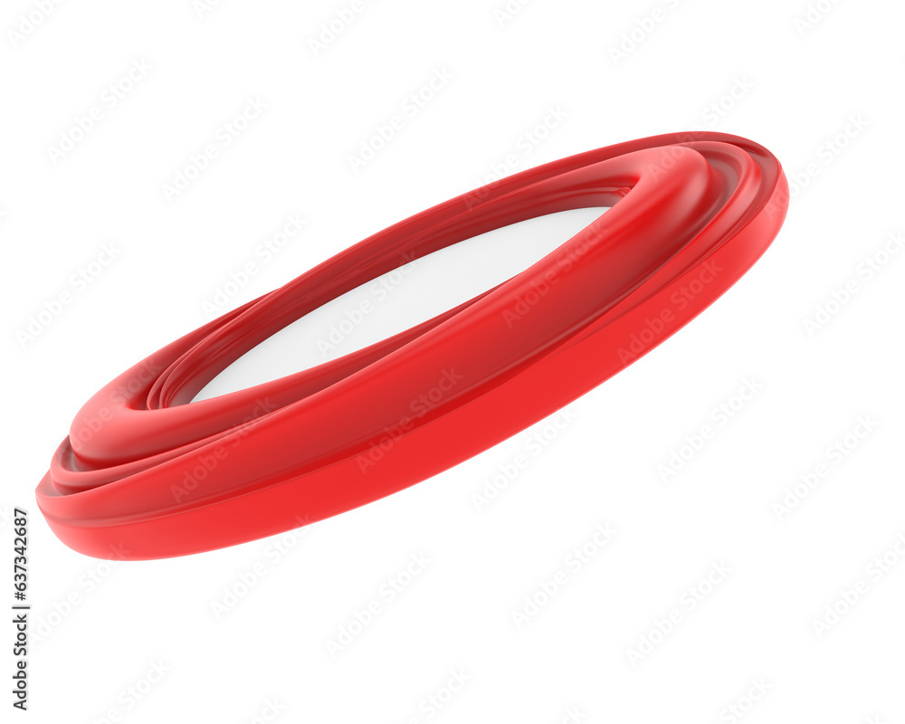Naklejka premium Mirror isolated on transparent background. 3d rendering - illustration