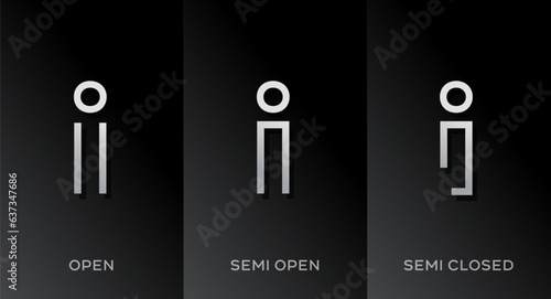 Set of letter I logo icon design template elements