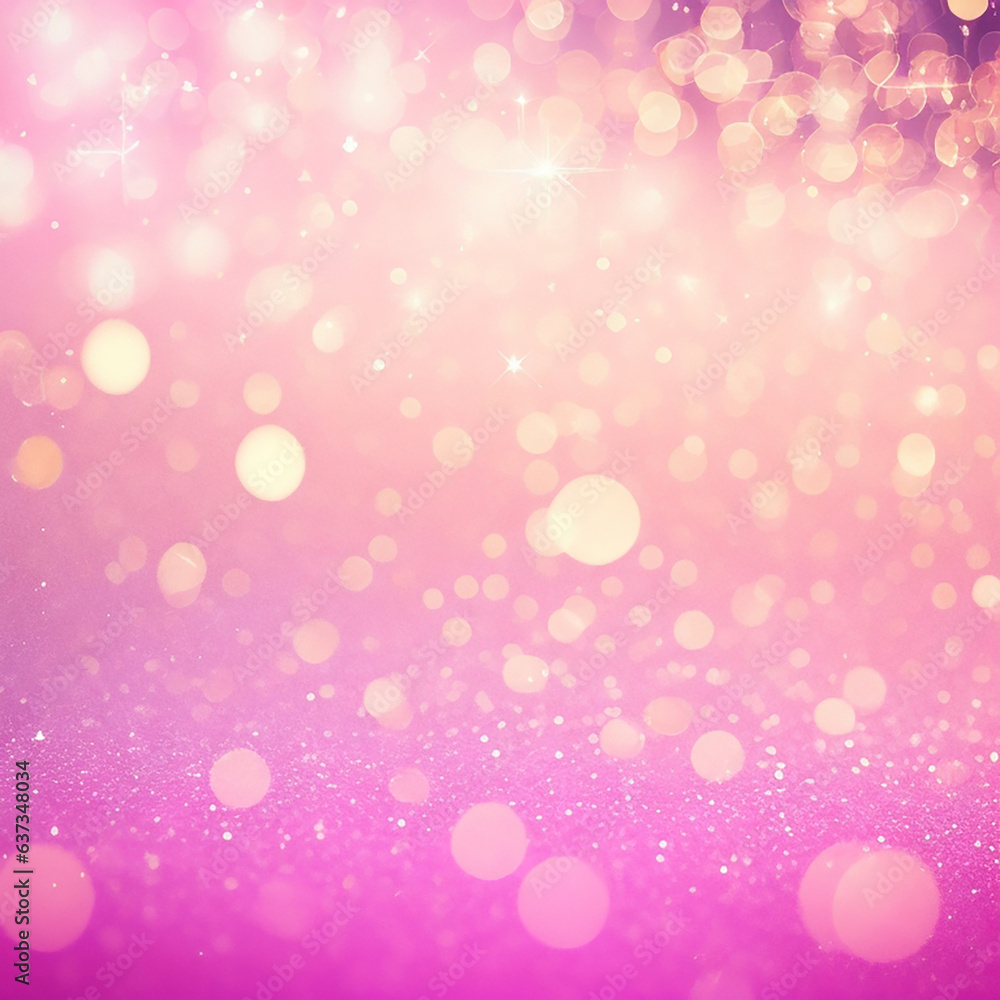Bokeh Abstract Background with Glitter Lights.,generative AI