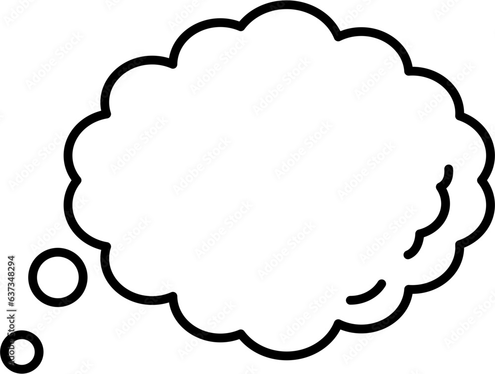 day dream thinking flat line icon day dream thinking flat line icon