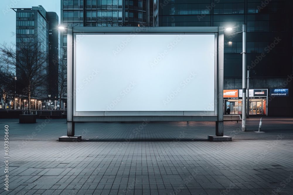Blank urban street billboard mock up for advertising marketing Blank urban street billboard mock up for advertising marketing