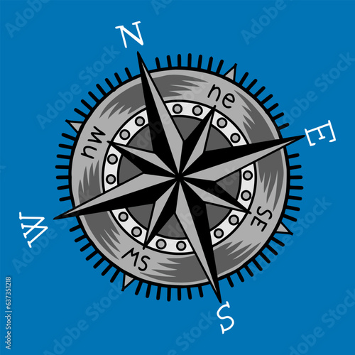 vector compass illustration design