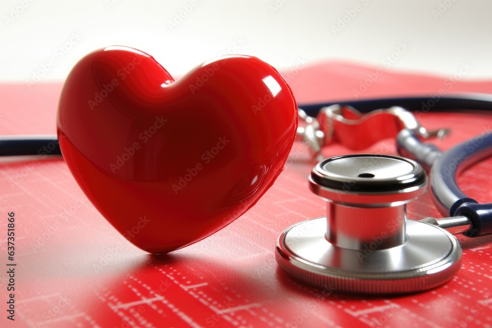 stethoscope and heart stethoscope and heart