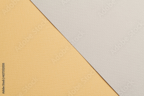 Rough kraft paper background, paper texture gray beige colors. Mockup with copy space for text.