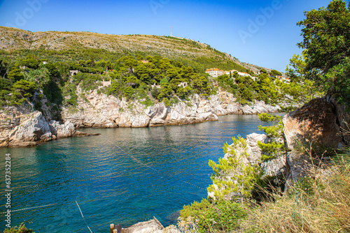 Fototapeta Naklejka Na Ścianę i Meble -  Dubrovnik in adriatic mediterranean sea  in south croatia