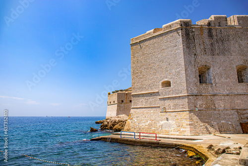 Fototapeta Naklejka Na Ścianę i Meble -  Dubrovnik in adriatic mediterranean sea  in south croatia