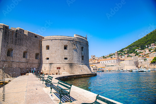 Fototapeta Naklejka Na Ścianę i Meble -  Dubrovnik in adriatic mediterranean sea  in south croatia