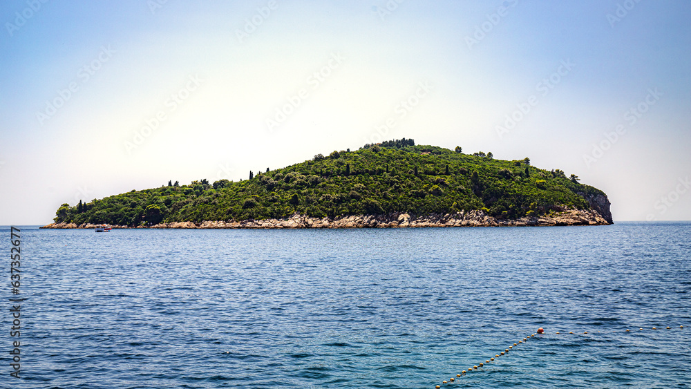 Dubrovnik in adriatic mediterranean sea in south croatia Dubrovnik in adriatic mediterranean sea in south croatia