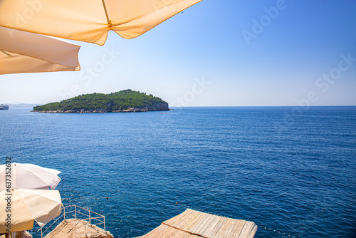 Fototapeta Naklejka Na Ścianę i Meble -  Dubrovnik in adriatic mediterranean sea  in south croatia