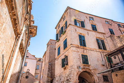 Fototapeta Naklejka Na Ścianę i Meble -  Dubrovnik in adriatic mediterranean sea  in south croatia