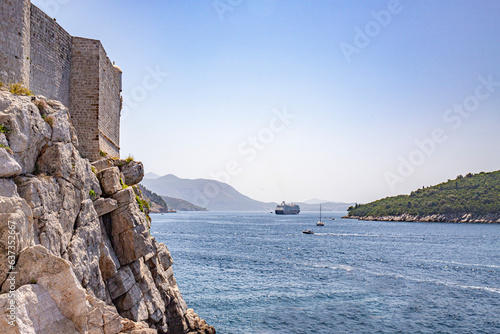 Fototapeta Naklejka Na Ścianę i Meble -  Dubrovnik in adriatic mediterranean sea  in south croatia