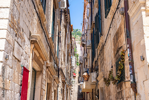 Fototapeta Naklejka Na Ścianę i Meble -  Dubrovnik in adriatic mediterranean sea  in south croatia