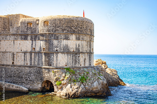 Fototapeta Naklejka Na Ścianę i Meble -  Dubrovnik in adriatic mediterranean sea  in south croatia