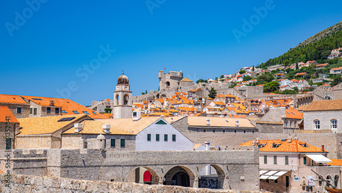 Fototapeta Naklejka Na Ścianę i Meble -  Dubrovnik in adriatic mediterranean sea  in south croatia