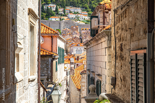 Fototapeta Naklejka Na Ścianę i Meble -  Dubrovnik in adriatic mediterranean sea  in south croatia