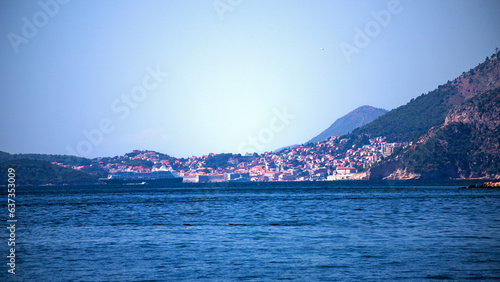 Fototapeta Naklejka Na Ścianę i Meble -  Dubrovnik in adriatic mediterranean sea  in south croatia