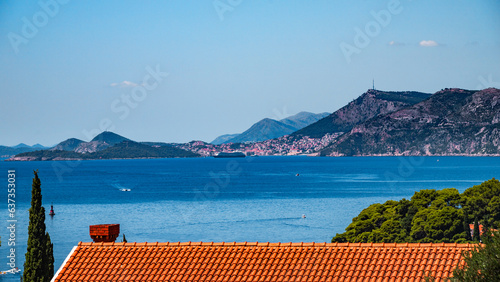 Fototapeta Naklejka Na Ścianę i Meble -  Dubrovnik in adriatic mediterranean sea  in south croatia
