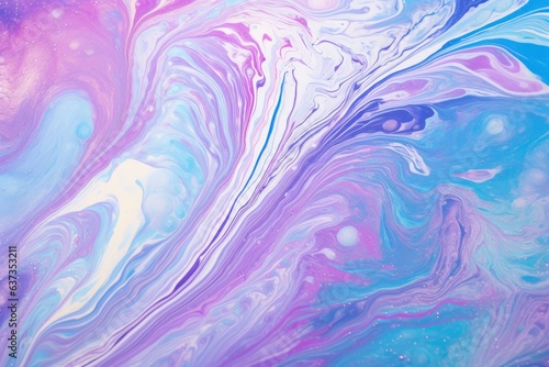 Acrylic Painting Artistry shimmers in Hyperealistic Wallpaper - Iridescent Waves meet Holographic Hues, Gradient Dreams Unfold Canvas - Acrylic Background created with Generative AI Technology