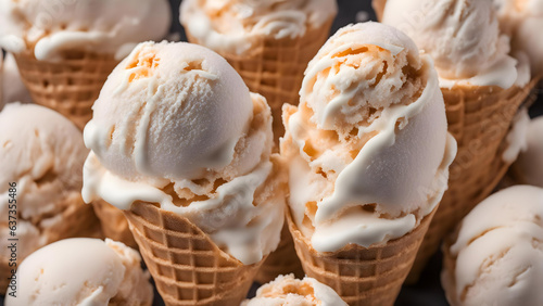 Frozen Bliss: Tempting Scoops of Ice Cream, a Sweet Symphony of Flavors and Joyful Indulgence