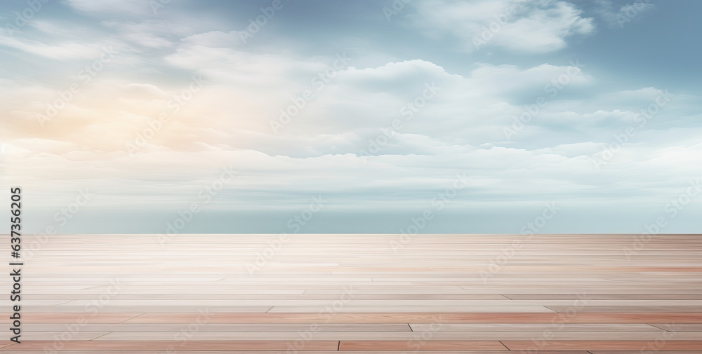 mock up background with outdoor seen in a table top