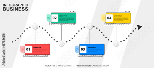 Business data visualization. timeline infographic icons designed for abstract background template milestone element modern diagram process technology digital marketing data presentation chart Vector 