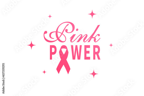 Breast cancer awareness month, landing page vector illustration