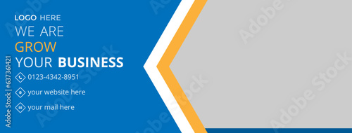 Creative modern Digital marketing agency Facebook cover photo design.