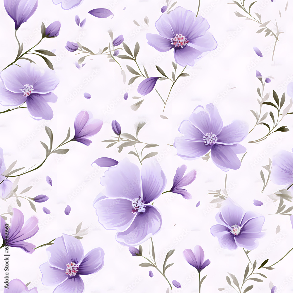 Floral Seamless pattern, in the style of organic and naturalistic compositions. Generative AI Floral Seamless pattern, in the style of organic and naturalistic compositions. Generative AI