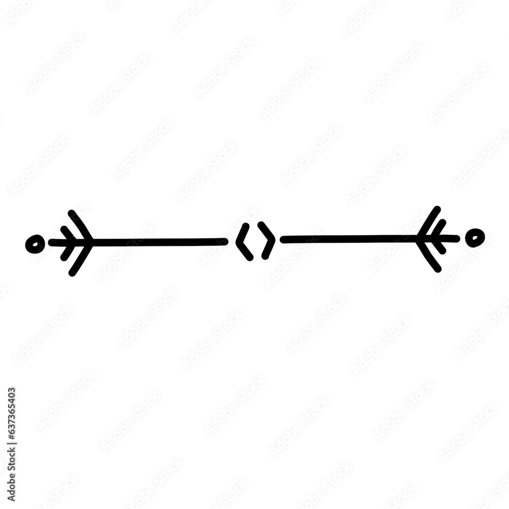 Handdrawn dividers ornament Handdrawn dividers ornament