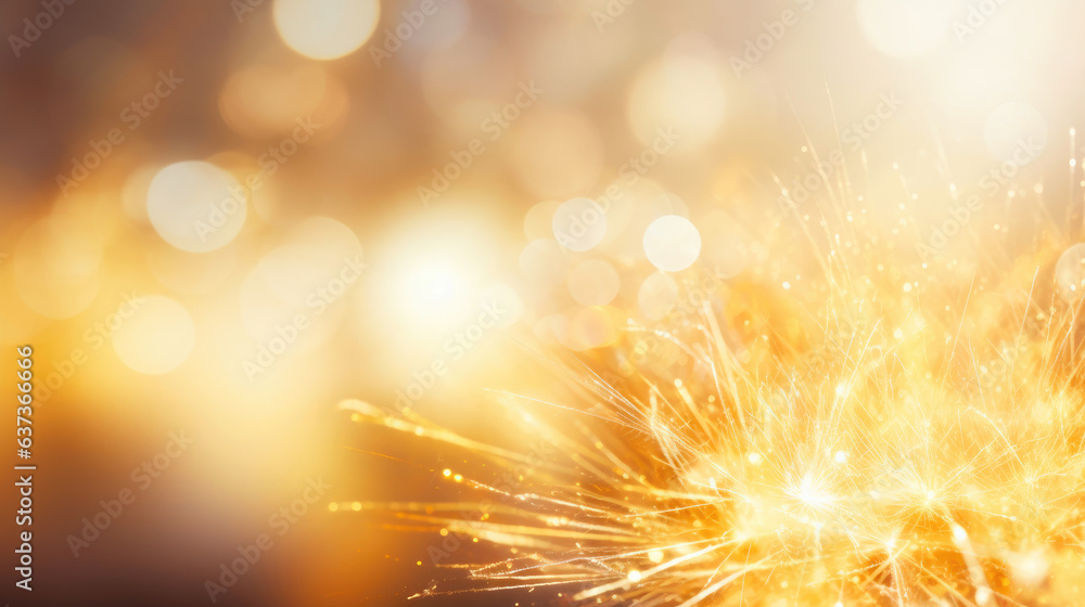 Glimmering Gold and Silver: New Year's Eve Celebratory Bokeh