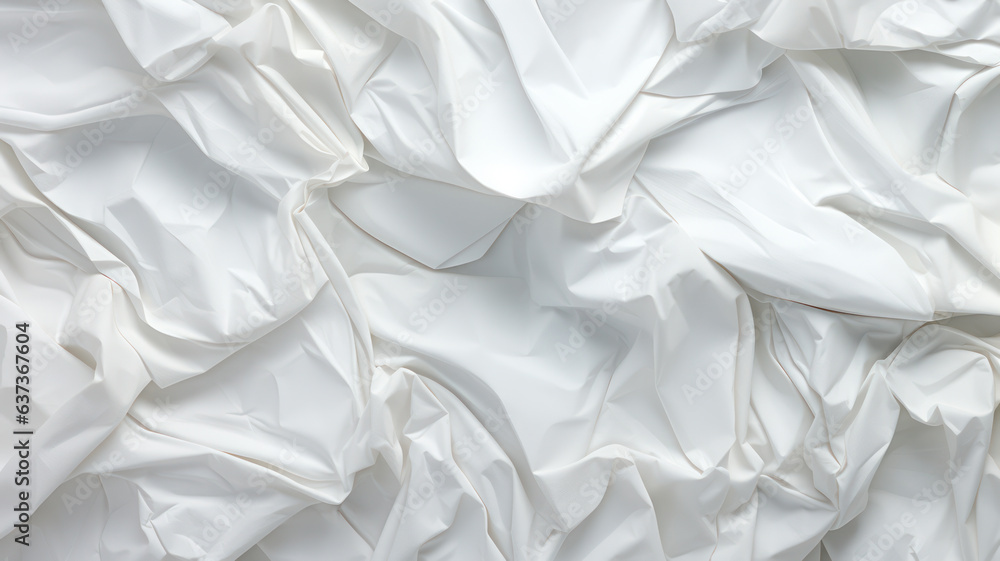 White paper with crumpled effect White paper with crumpled effect