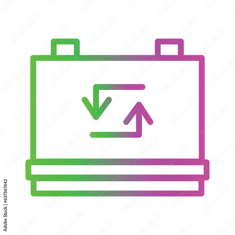 Battery Factory Tools Gradient Icon Battery Factory Tools Gradient Icon