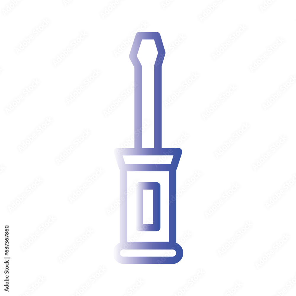 Screwdriver Industry Site Gradient Icon Screwdriver Industry Site Gradient Icon