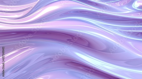 Shiny plastic smooth waves with pastel purple blue textures.