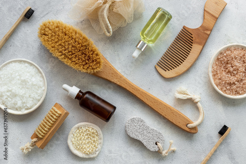 Spa and beauty treatment products with zero waste bath supplies
