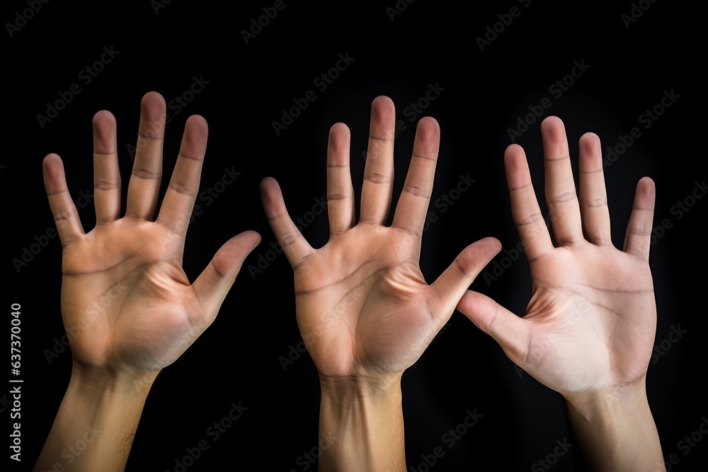 Extend your arms and spread your fingers Extend your arms and spread your fingers