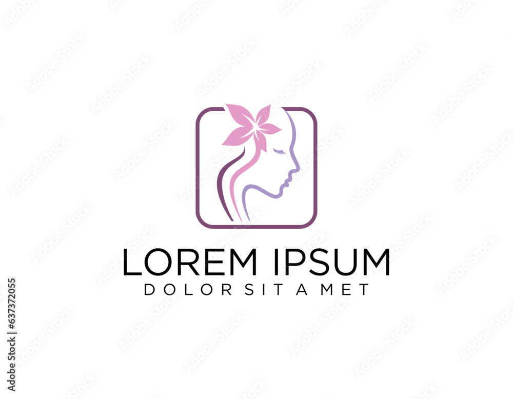 woman face combined leaves and branches logo for beauty salon, spa, cosmetics and skin care. elegant logo and business card designs. woman face combined leaves and branches logo for beauty salon, spa, cosmetics and skin care. elegant logo and business card designs.