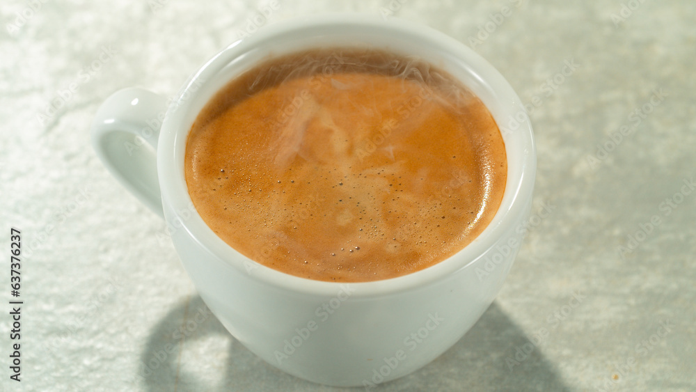 Macro Shot of a Fresh Espresso Cup Macro Shot of a Fresh Espresso Cup