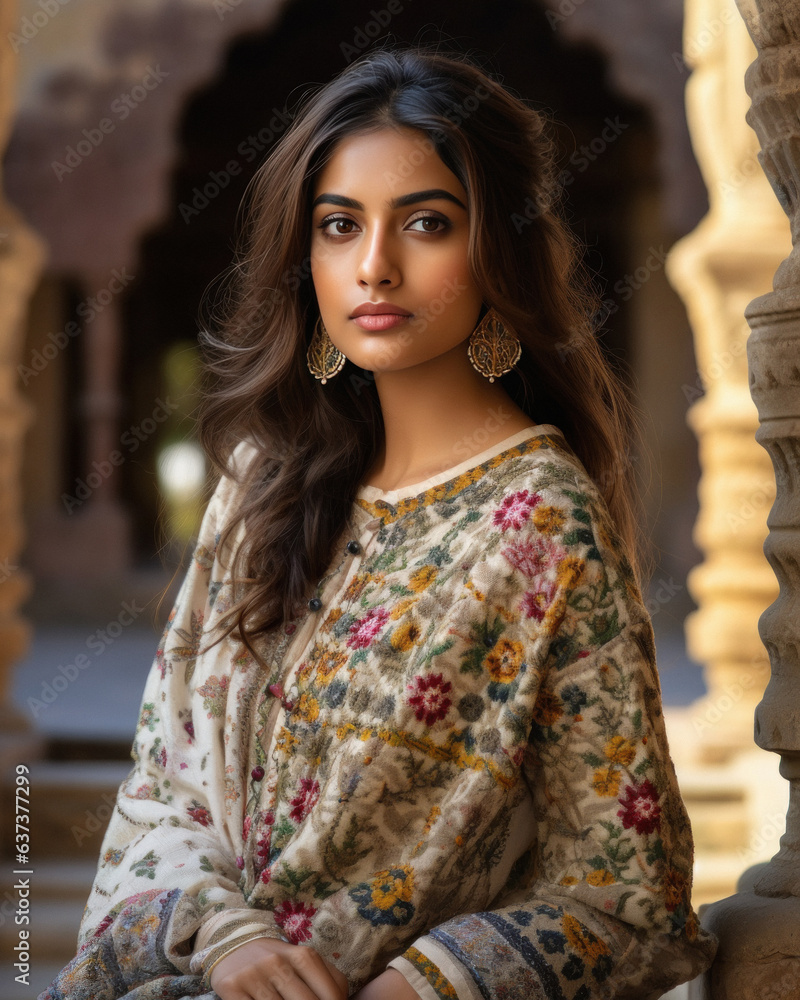 Beautiful indian woman in traditional dress Beautiful indian woman in traditional dress