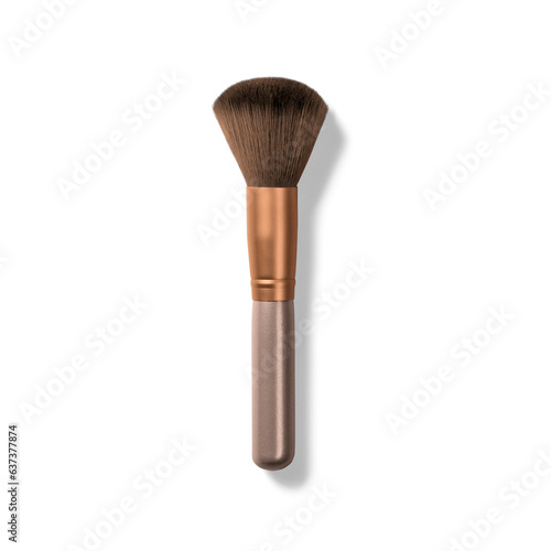 Obraz na płótnie Isolated make up brush for cosmetics concept.