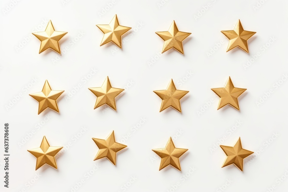 Group of gold star decoration christmas happy new year Group of gold star decoration christmas happy new year