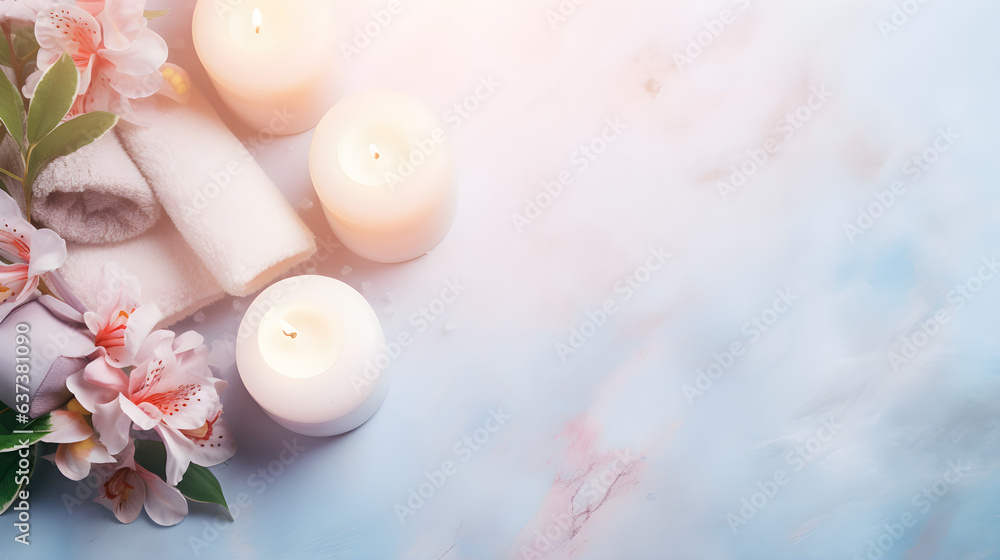 Spa Concept in Pastel Color - Generative by A.I Spa Concept in Pastel Color - Generative by A.I