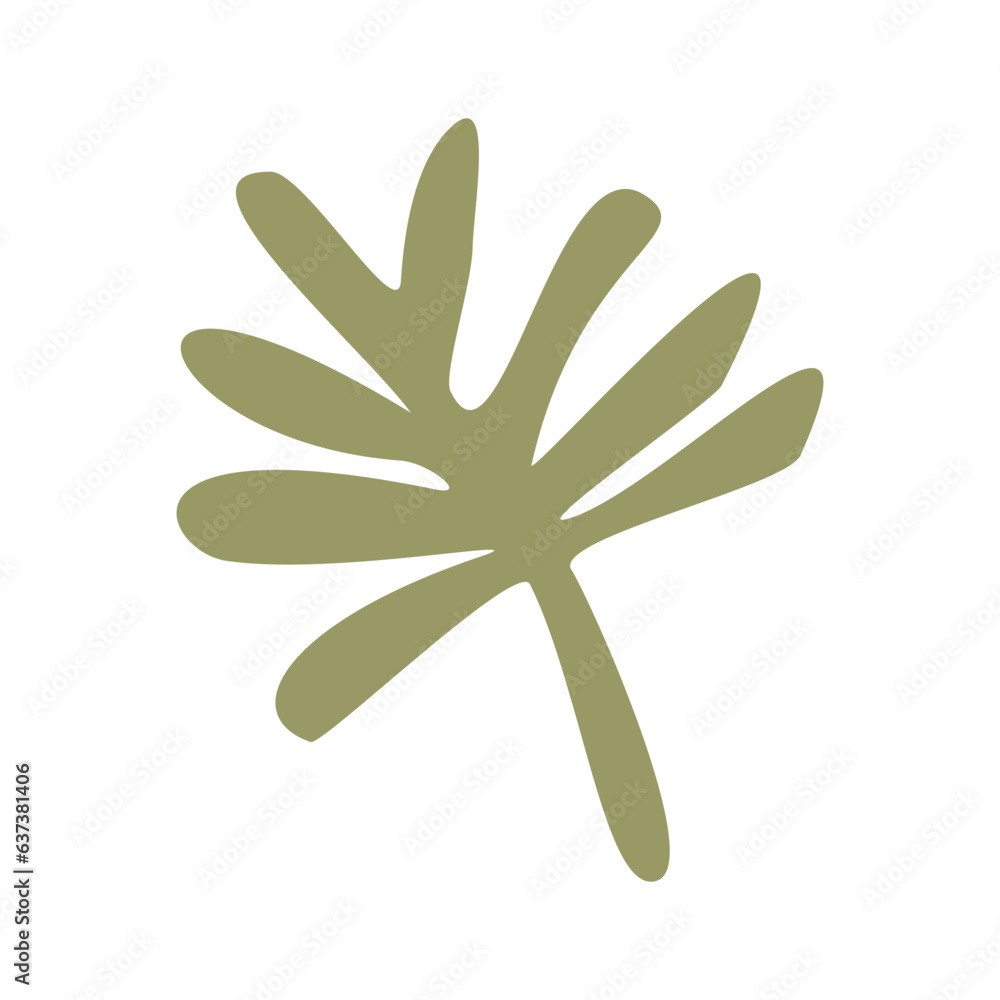 Algae plant abstract vector element Algae plant abstract vector element
