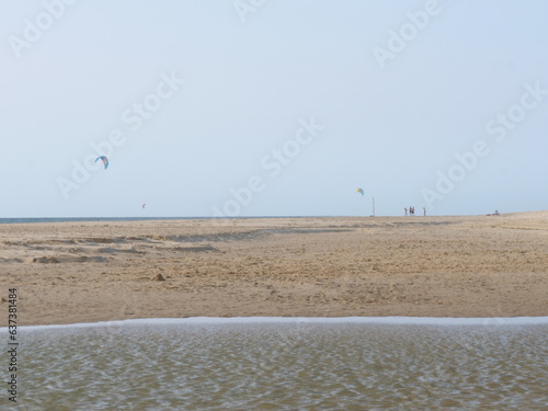 A view of the Dunes beach in summer. June 2023, Cap Ferret, France.