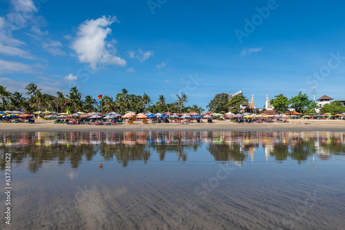 Scenery of kuta beach at Badung Regency, southern Bali, Indonesia. photo