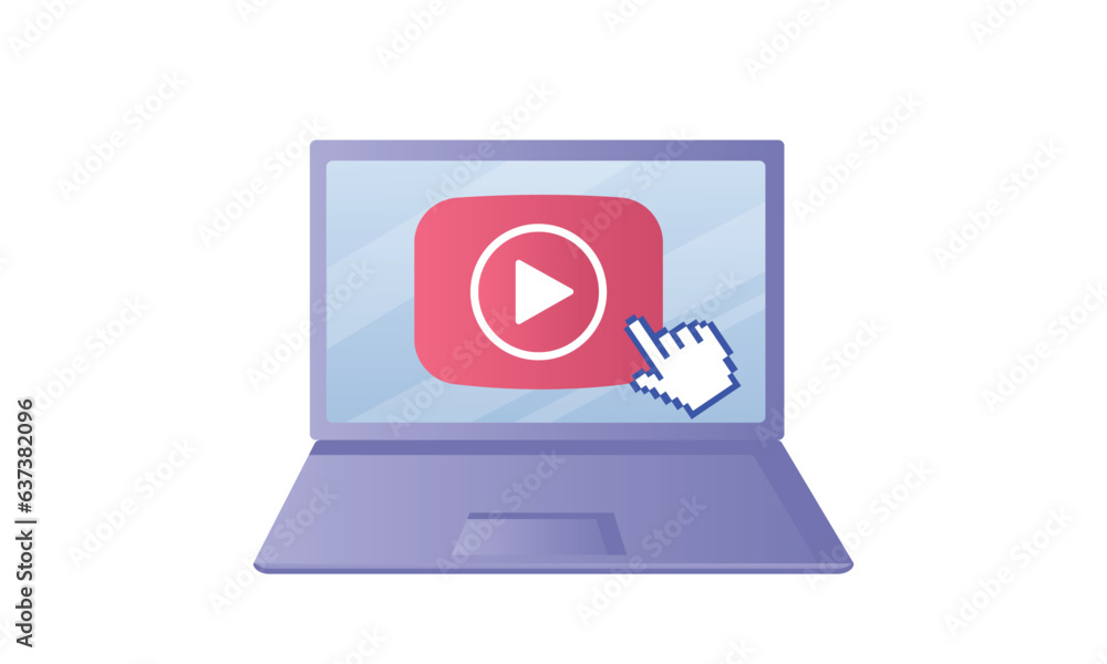 video tutorial about laptop vector icons.on white background.Vector Design Illustration. video tutorial about laptop vector icons.on white background.Vector Design Illustration.