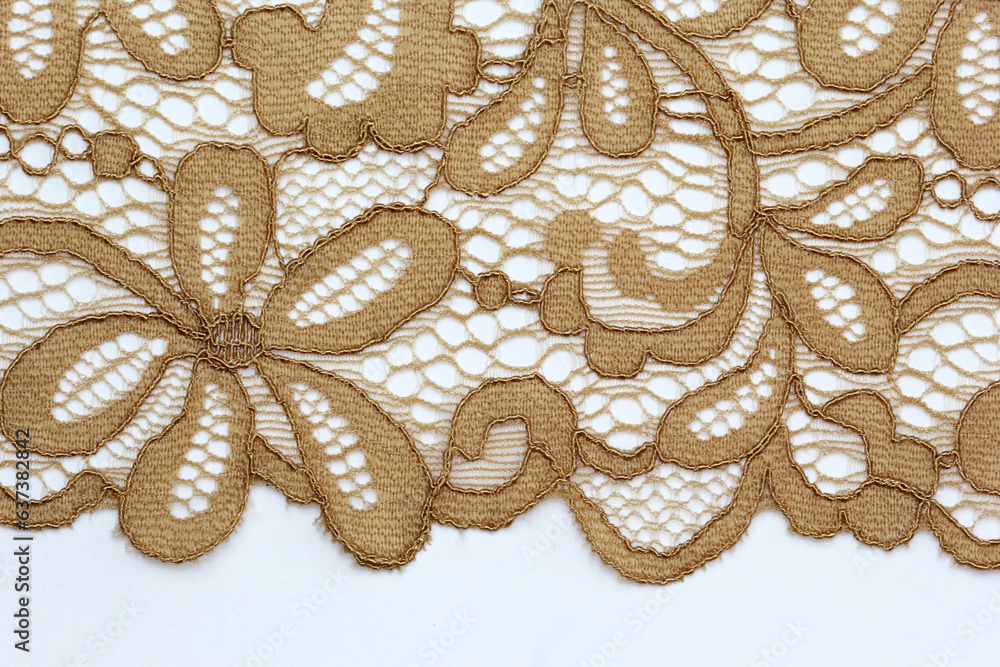 the macro shot of the embroidered textile lace the macro shot of the embroidered textile lace