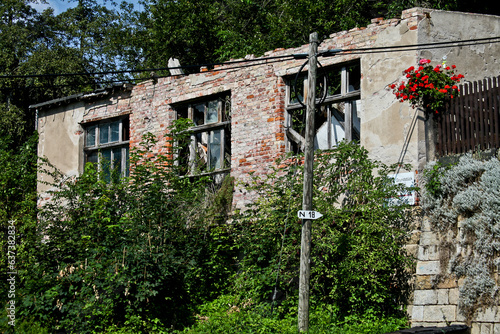 Old House in Königstein at the River Elbe photo