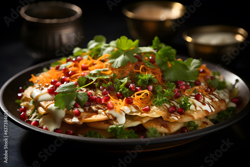Indian Appetizer Papdi Chaat